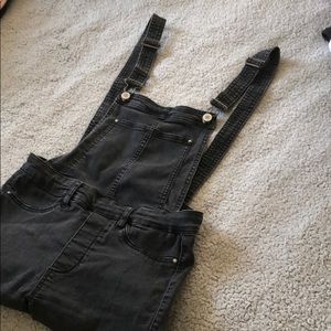 Black wash Jean overalls
